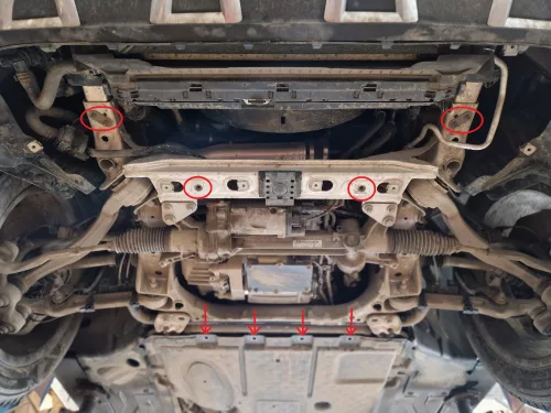 Mercedes GLK X253, 2015- Motorvédő lemez - SMP14.802