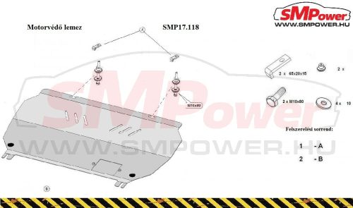 Opel Corsa E, 2014-2019 Motorvédő lemez - SMP17.118