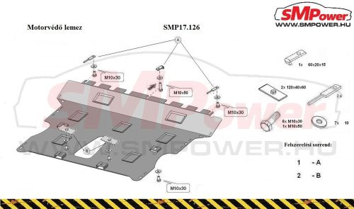 Opel Astra K, 2015- Motorvédő lemez - SMP17.126