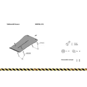 Porsche Cayenne, 2010-2017 Váltóvédő lemez - SMP00.191K