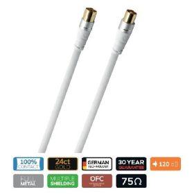   Oehlbach Excellence Select Antenna DVB-T2, DAB+ antennakábel, 1,5 méteres, OB 33111