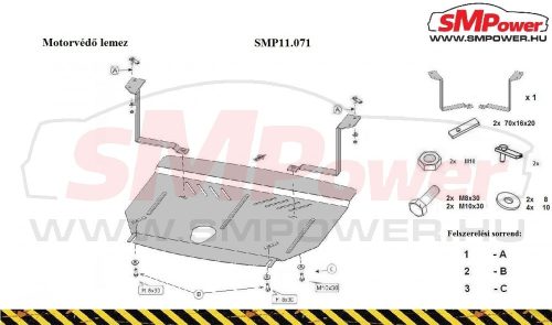 Hyundai Solaris 2010-2018 Motorvédő lemez - SMP11.071
