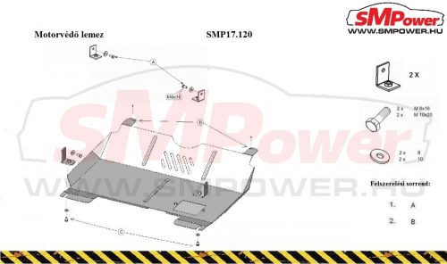 Suzuki Wagon R+, 1998- Motorvédő lemez - SMP17.120