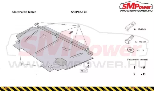 Citroen C3 Picasso 2009- Motorvédő lemez - SMP18.125K