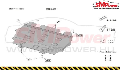 Citroen DS5 2011 - 2020- Motorvédő lemez - SMP18.199