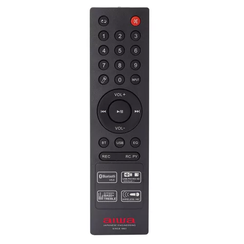 Aiwa KBTUS-400 STORM Minden az egyben, nagy teljesítményű party hangrendszer