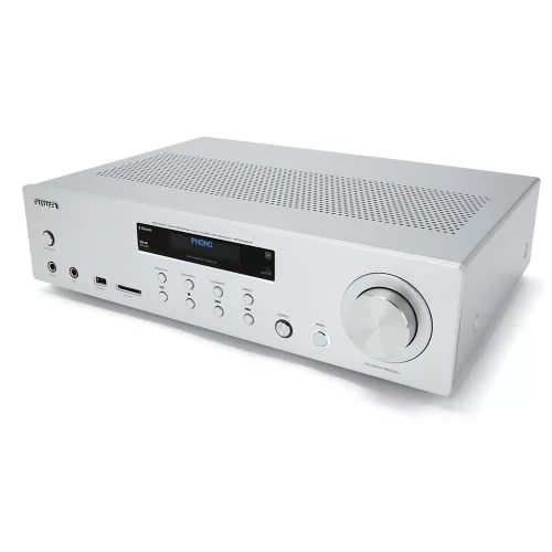 Aiwa AMU-120BTSR Sztereó integrált erősítő USB, SD bemenettel, Bluetooth funkcióval