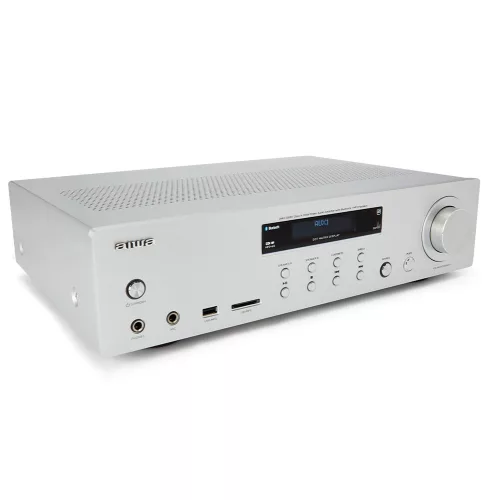 Aiwa AMU-120BTSR Sztereó integrált erősítő USB, SD bemenettel, Bluetooth funkcióval
