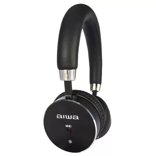 Aiwa HSTBTN-800BK Bluetooth fejhallgató, fekete színben, aktív zajszűrős