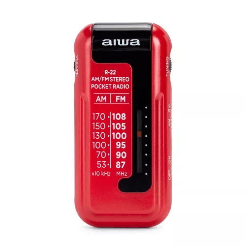 Aiwa R-22RD Zsebrádió piros színben