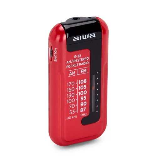 Aiwa R-22RD Zsebrádió piros színben