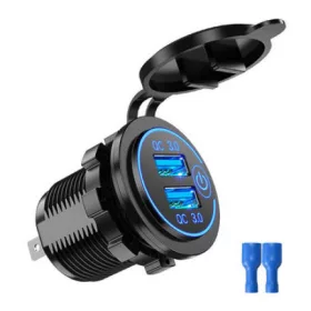   Beépíthető, vízálló USB töltő aljzat Quick Charge 3.0