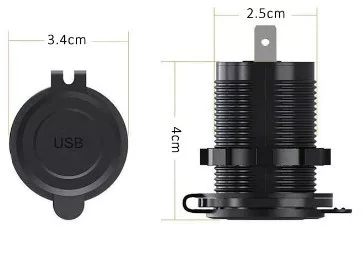 Beépíthető, vízálló USB töltő aljzat Quick Charge 3.0