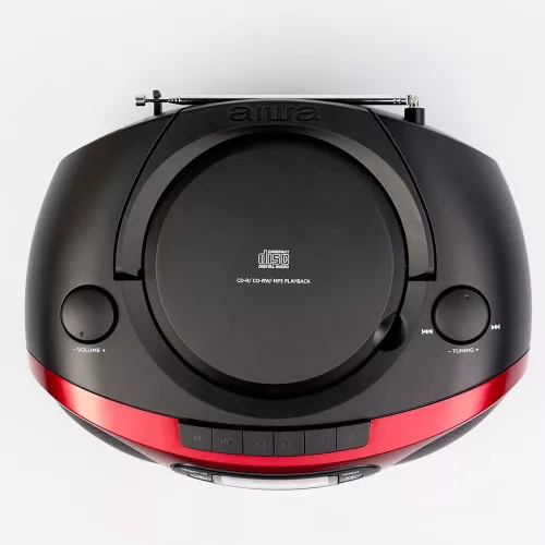 Aiwa BBTC-550RD Hordozható médialejátszó, piros színben