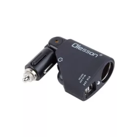   Kettes USB elosztó szivargyújtó aljzattal - állítható 12/24V