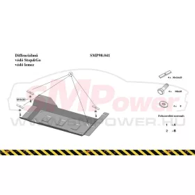   Dacia Duster 2014- EGR- és STOP & GO rendszer védő lemez -SMP98.041