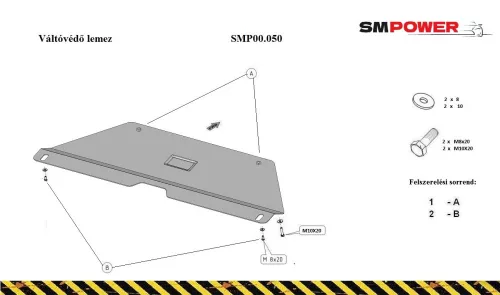 Daihatsu Terios, 1997-2006 - Váltóvédő lemez - SMP00.050