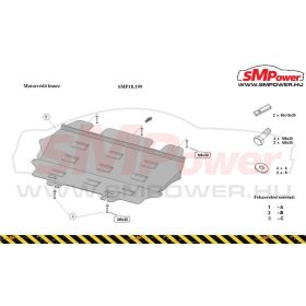 Citroen C4 2008 - 2018 - Motorvédő lemez - SMP18.199K