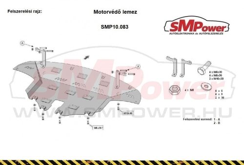 Hyundai Tucson 2015 - 2021 - Motorvédő lemez - SMP10.083