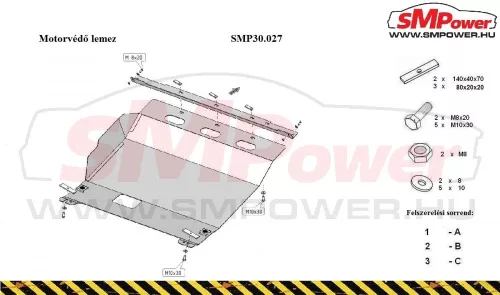 Citroen Jumper, 2006- Motorvédő lemez - SMP30.027K