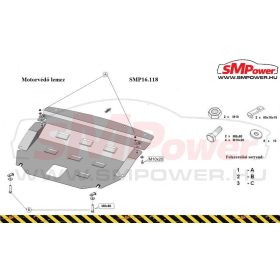 Nissan Micra, 2010-2024  Motorvédő lemez - SMP16.118