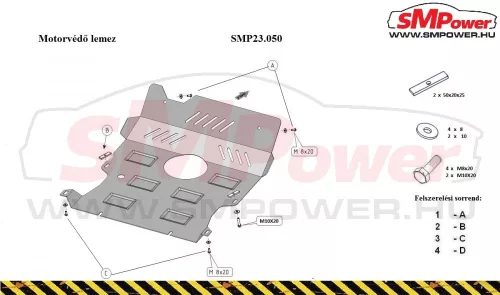 Daihatsu Terios, 1997-2006 - Motorvédő lemez - SMP23.050