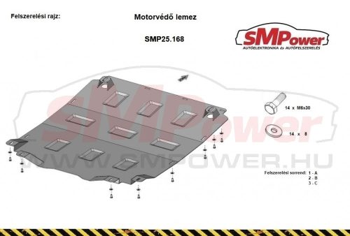 Suzuki Baleno, 2016- Motorvédő lemez - SMP25.168K