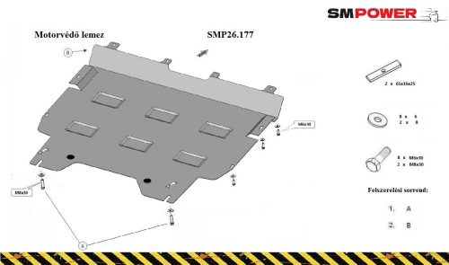 Toyota C-HR, 2016- Motorvédő lemez - SMP26.177