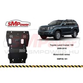   Toyota Land Cruiser 150, 2009- Lökhárító, hűtő, motorvédő lemez - SMP26.181