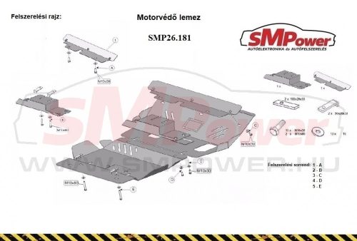 Toyota Land Cruiser 150, 2009- Lökhárító, hűtő, motorvédő lemez - SMP26.181