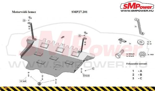 Skoda Kodiaq, 2016- Motorvédő lemez - SMP27.201