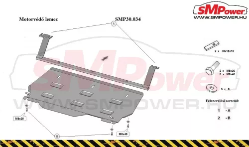 Toyota Proace, 2019- Motorvédő lemez - SMP30.034