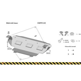 Nissan Navara NP300, 2015- Hűtővédő lemez - SMP99.103K