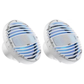   Hertz HMX 8 LD-TW Vízálló kétutas 20 cm-es koax hangszóró, fehér színben, LED világítással - Autóhifi