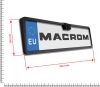Macrom M-RC1770HQ Univerzális EU rendszámtartó, beépített tolatókamerával