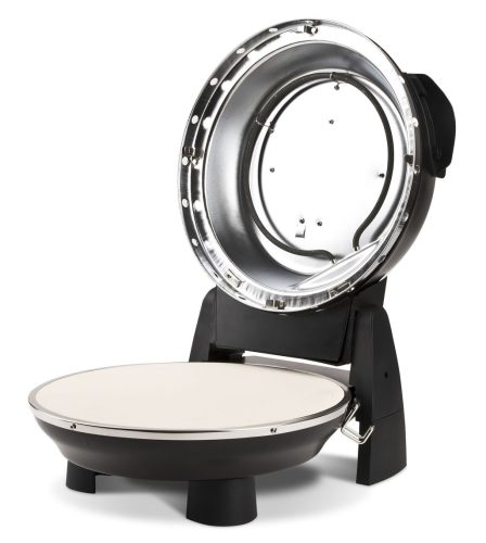 G3 Ferrari G10032 Forno Pizza Plus Snack Napoletana Black, fekete színű olasz házi pizza sütő, 5 perc alatt, 400 fokon, 31cm-es pizza