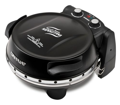 G3 Ferrari G10032 Forno Pizza Plus Snack Napoletana Black, fekete színű olasz házi pizza sütő, 5 perc alatt, 400 fokon, 31cm-es pizza