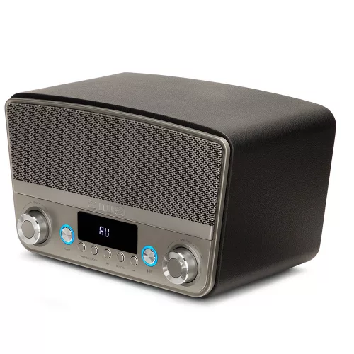 Aiwa BSTU-750BK Vintage multimédia - Prémium otthoni hangszóró FM rádióval HDMI-vel és Bluetooth kapcsolattal