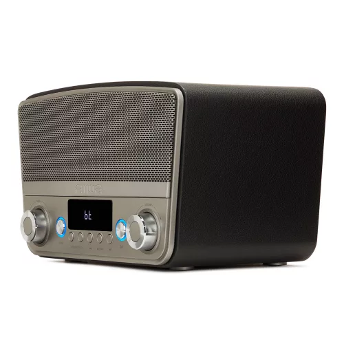 Aiwa BSTU-750BK Vintage multimédia - Prémium otthoni hangszóró FM rádióval HDMI-vel és Bluetooth kapcsolattal