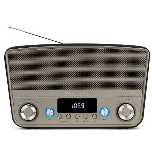 Aiwa BSTU-750BK Vintage multimédia - Prémium otthoni hangszóró FM rádióval HDMI-vel és Bluetooth kapcsolattal