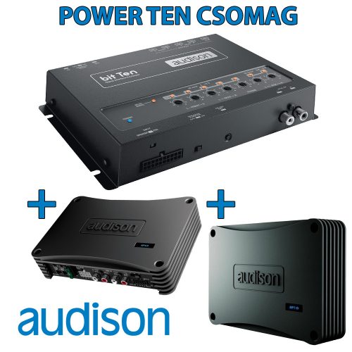 Audison Power Ten csomag  Bit Ten hangprocesszor + AP1D + AP4D erősítők - Autóhifi