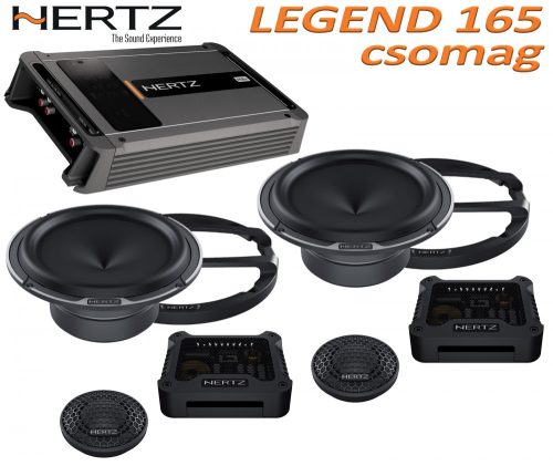 Hertz Legend 165 csomag ML Power 4,  4/3/2 csatornás erősítő + Mille Legend MLK 165.3 hangszórókészlet - Autóhifi