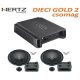 Hertz Dieci Gold 2 csomag HCP 2 erősítő + DPK 165.3 special Gold edition hangszórószett - Autóhifi