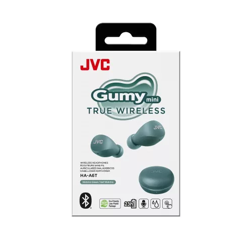 JVC HA-A6T-A-U - True Wireless Gummy fülhallgató akár 23 órás akkumulátor üzemidővel