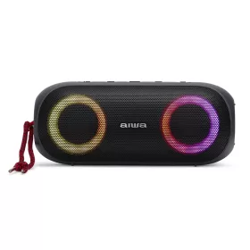   Aiwa BST-650DARK (BK) Hordozható Bluetooth hangszóró Hyper Bass mélyhangokkal