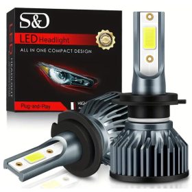 H4 V6 / C6 MINI LED Fényszóró szett 24W - 12V