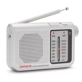   Aiwa RS-55SL Klasszikus kisrádió textil tartóval és fém házas fülhallgatóval