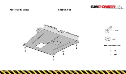 Dacia Duster II 2018- Motor- és váltóvédő lemez - SMP06.041K