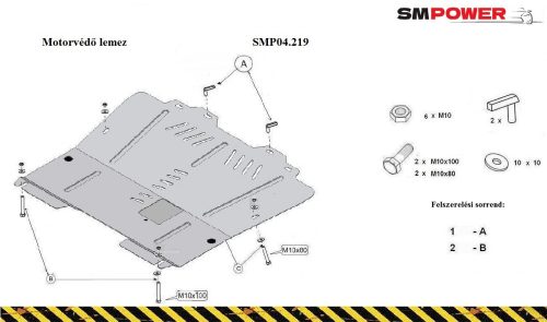 Opel Zafira C 2011-2019 Motorvédő lemez - SMP04.219