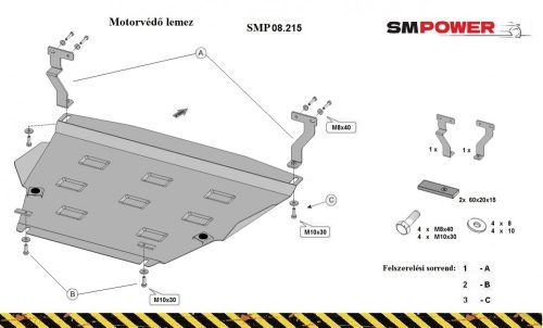 Ford EcoSport 2018- Motorvédő lemez - SMP08.215